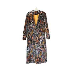 ROBERT GRAHAM Ophelia Velvet Duster Jacket - Multicolor - M